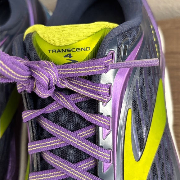 Brooks Transcend 4 Women’s Running Shoe Size 8 Purple/Navy - Picture 4 of 9